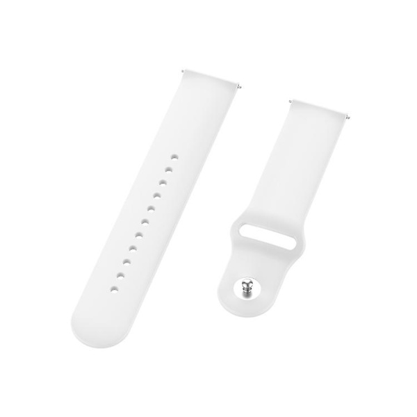 Til Garmin Vivomove 3s / 4s 18 mm omvendt spænde silikone urbånd White