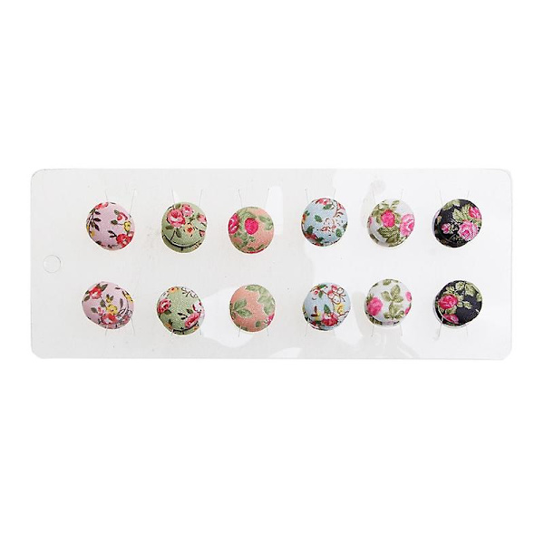 Magnetisk skjerf Brosje Magnetisk knapp Brosje Perle Pin Brosje Dame 12 stykker D