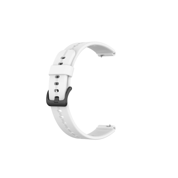 Enfärgad silikonrem för smartklocka till Huawei Strap 7 (vit)