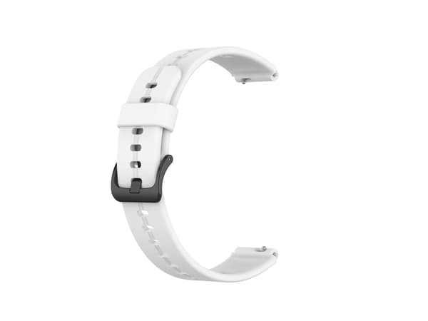 Solid Color Silikon Smartwatch Rem til Huawei Strap 7 (Hvid)
