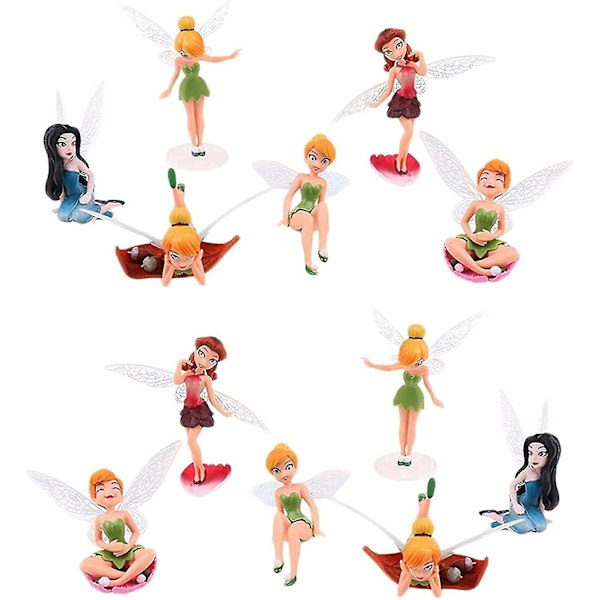 12st Mini Fairies Figurines Tillbehör, Krukhängare dekorationer
