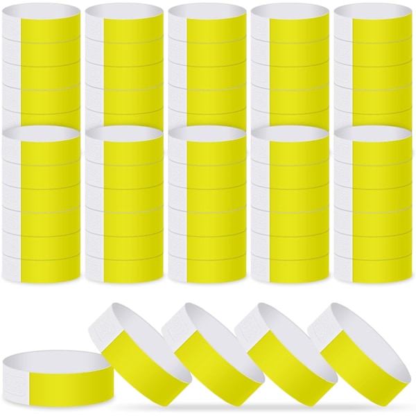 200 st gula armband för evenemang och fester