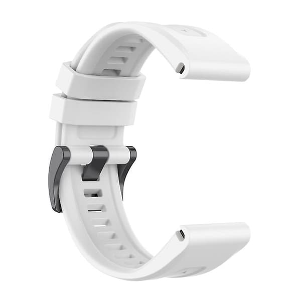 Til Garmin Fenix ​​7s Quick Release Silikone Urrem White
