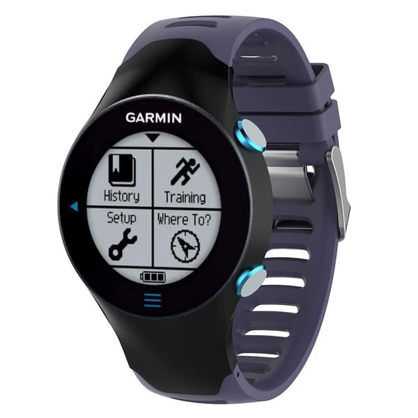 Hihna Garmin Forerunner 610 -kelloon, hengittävää silikonia (harmaa)