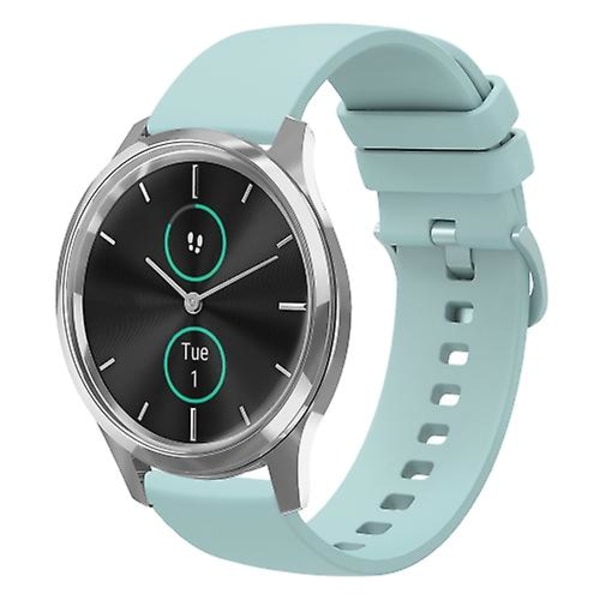 För Garminmove Luxe 20 mm enfärgad mjukt watch Sapphire Green