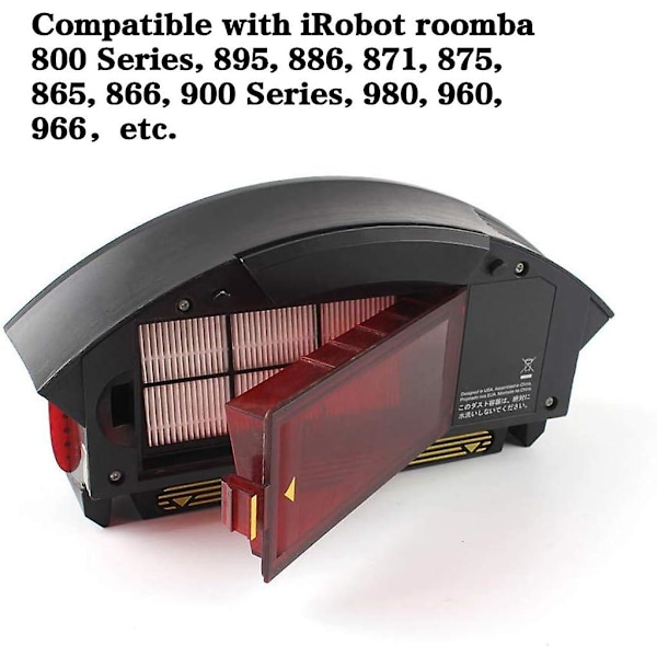 Suodattimet Roomba 800 ja 900 -sarjan korvaava suodatinpaketti sarjoille 8 ja 9 Suodatin 3-pakkaus