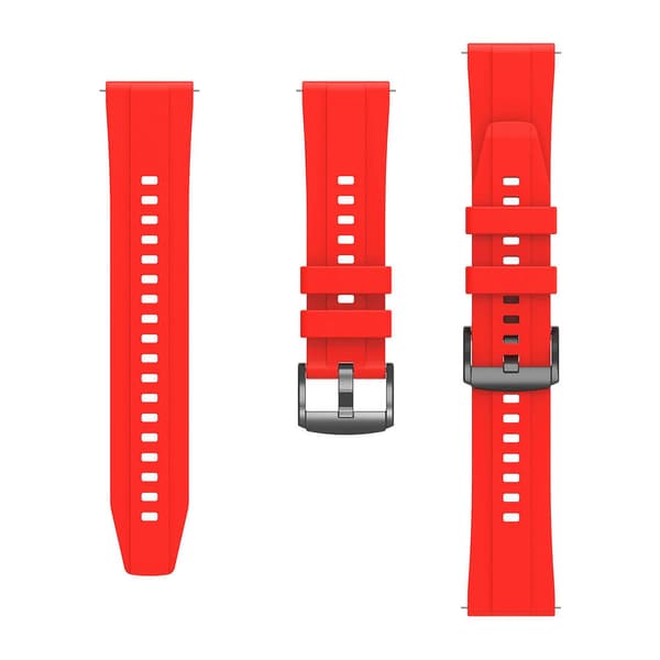 22mm silikone rem til Huawei Watch Gt 4 46mm Red