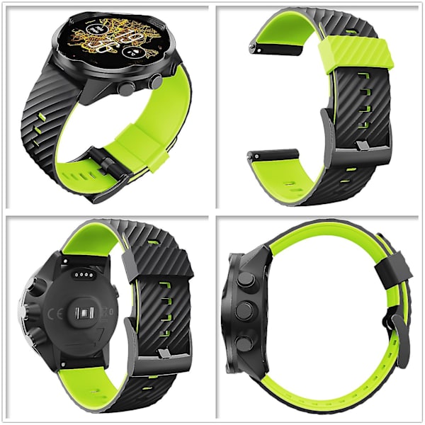 Til Suunto- 7/9/baro/d5 Diving Soft Silikone Smart Watch Armbåndstilbehør Black