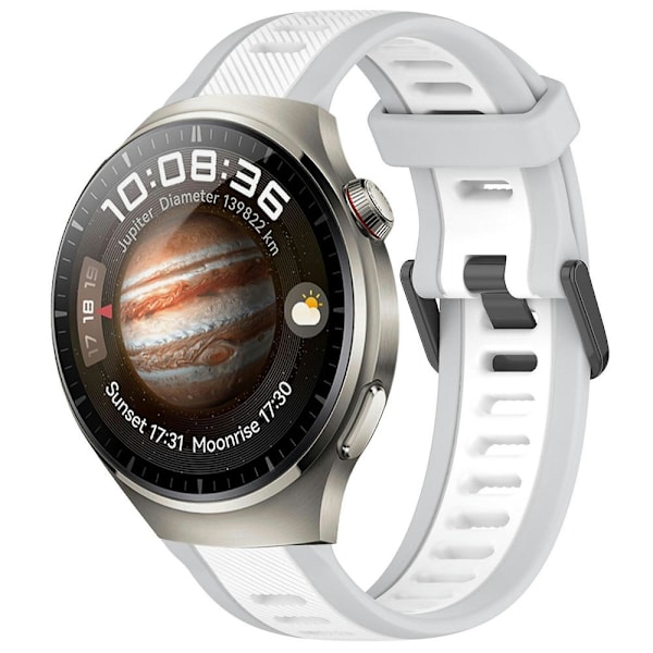 Silikonarmband för Huawei Watch 4 Pro White Grey