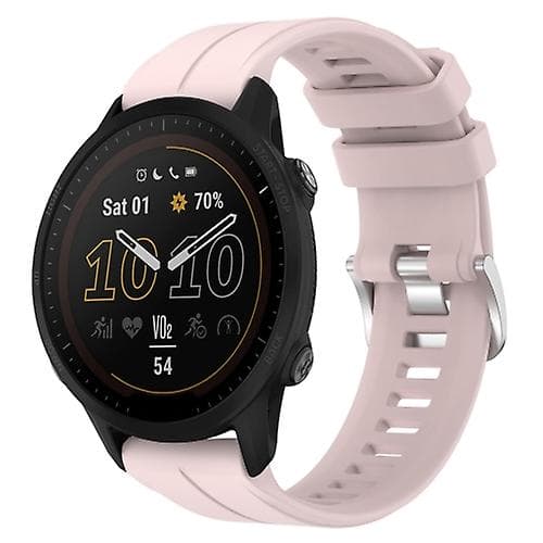 För Garmin Forerunner 955 22mm enfärgad watch Pink