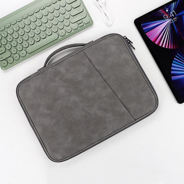 Laptop taske 10,8-11 tommer imiteret fåreskind mørkegrå