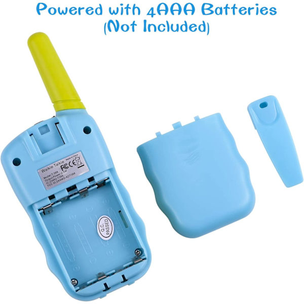 Walkie-talkie-radiot pojille ja tytöille sininen/vihreä