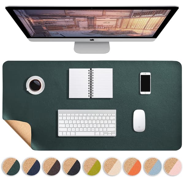 Utvidet gamingmusematte vanntett tastaturunderlag, grønn/70x35cm
