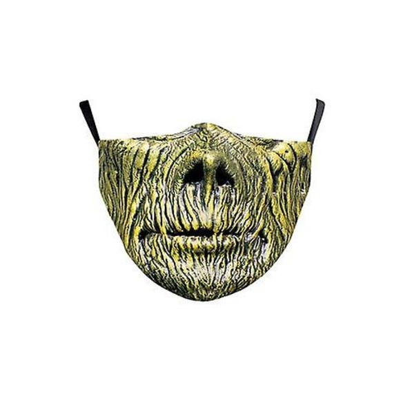 Återanvändbar unisex rolig tvättbar ansiktsmask halv ansiktsmunmärke HipHop tecknad film Xmas 3pcs Random color