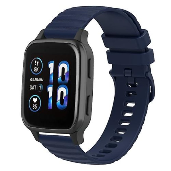 Garmin Forerunner Sq2 Music 20 mm aaltoileva pistekuvio yksivärinen watch Navy Blue
