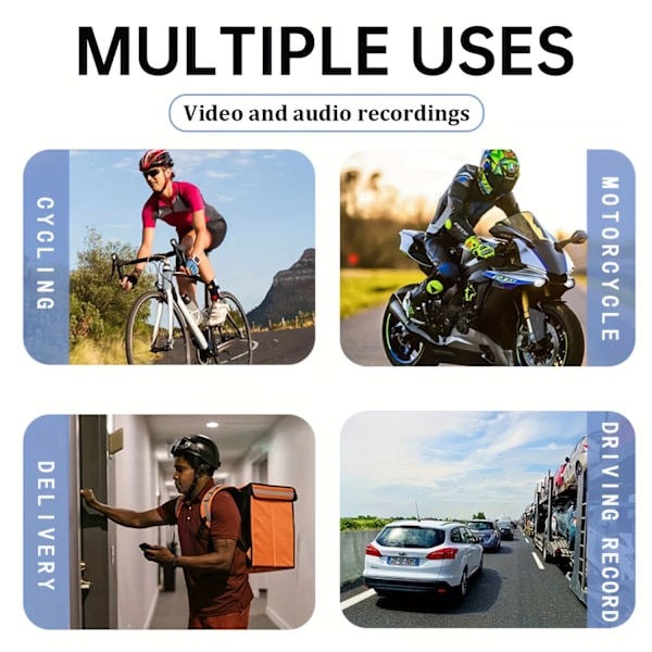 Trådløst kamera 1080P Mini Body Camera med 180° roterbart objektiv, bevægelsesdetektering, infrarød nattesyn