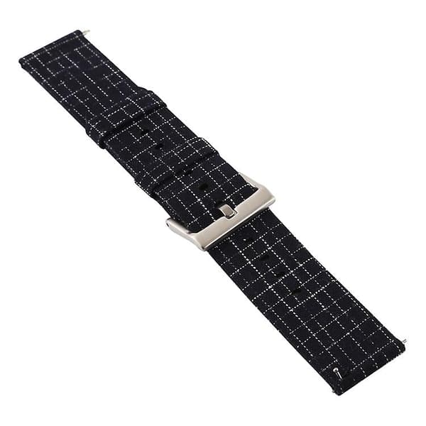 Yksinkertainen watch Fitbit Versalle / Versa 2:lle Black Silver