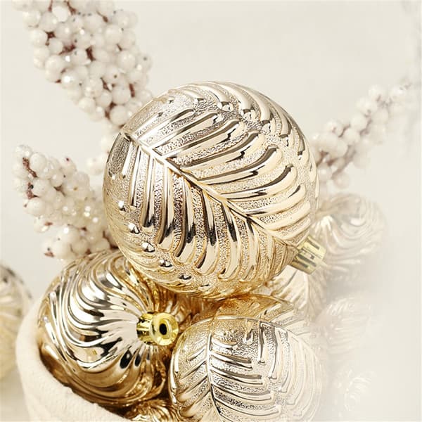 Champagne Guld Julekugle, Juletræspynt - 40 stk