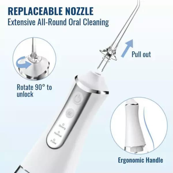 Oral Irrigator Dental Water Flosser Hvit