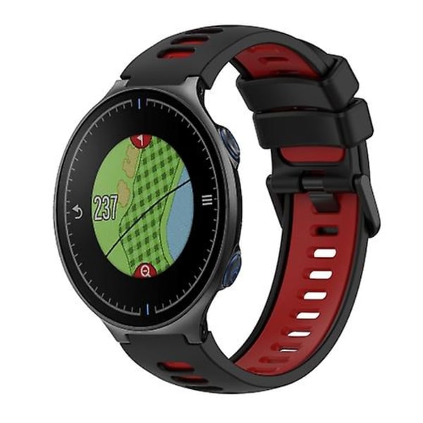 För Garmin Approach S5 Tvåfärgs watch Black-Red