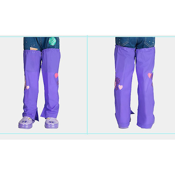 Lasten sarjakuva lyhyet sadehousut, vedenpitävät vaellusleggingsit purple