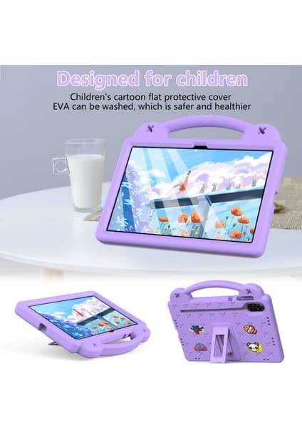 Etui for Honor Pad X9 / Pad X8 Pro (11,5\") Anti-Fall med Stativ Lilla