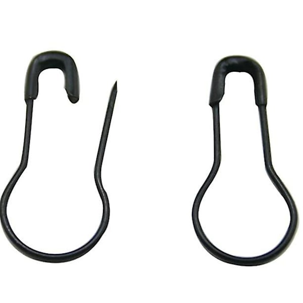 1000 st Bulb säkerhetsnålar, metall kalebasspinnar, små nålar, säkerhetsnål black