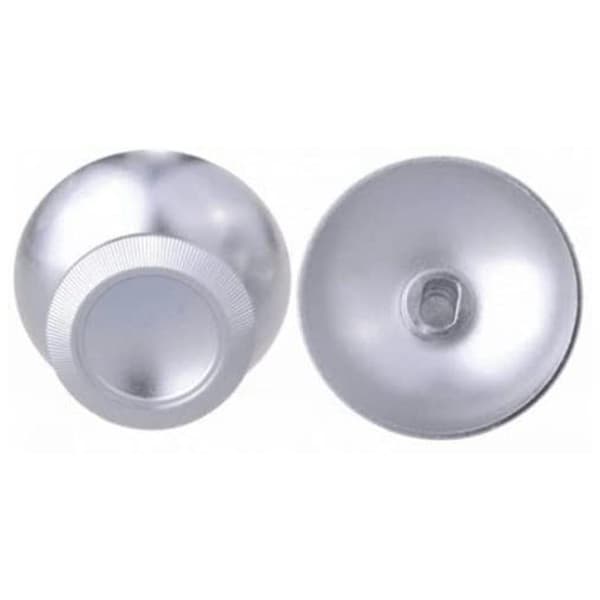2 st greppstift kompatibel med Ps4 Xbox One spelkontroll Universal metall svamp rocker cap silver gray