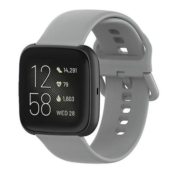 23 mm färgspänne watch för Fitbit Versa 2 / Versa Lite / Blaze Gray