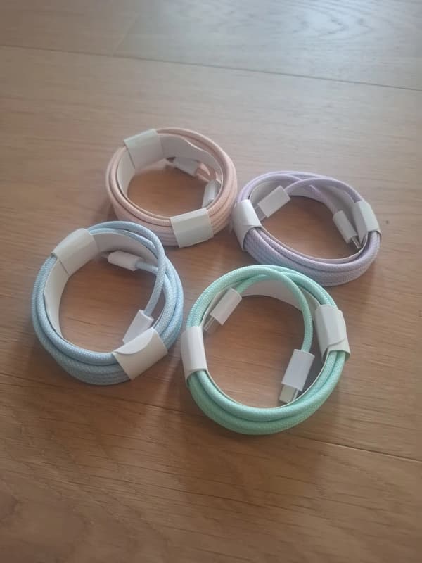 4-pack Färgglada Nylonkablar USB-C till USB-C