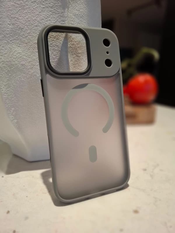 Kompatibel med iPhone 17 PRO MAX Skal  MagSafe TPU - GRÅ