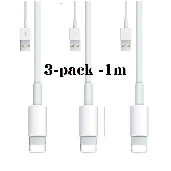 3-pack - Laddsladd Lightning iPhone - Laddare