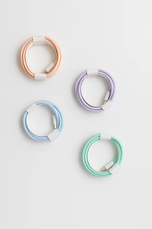 4-pack Färgglada Nylonkablar USB-C till USB-C