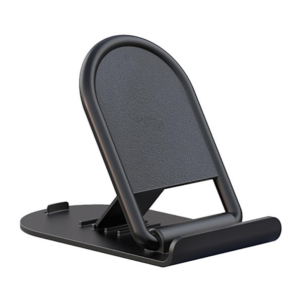 Fällbar stativ vinkel justerbar skrivbord mobiltelefonhållare reseficka stativ Black