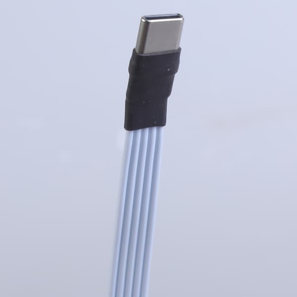 Typ C till Typ C Hane Adapterkabel Slim 1.2mm Silikontråd för Effektiv 2A 1.5m