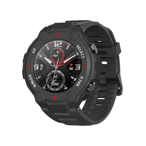 1 stk. beskyttelsescover til smartur, ridsefast, stødsikkert til Amazfit til T Black+red+white