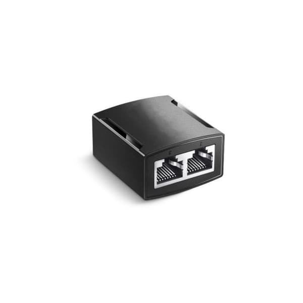 Versatilitys RJ45 Kobling Gigabit Inline Adapter til Cat7/Cat6 Netværkskabler null - Splitter black