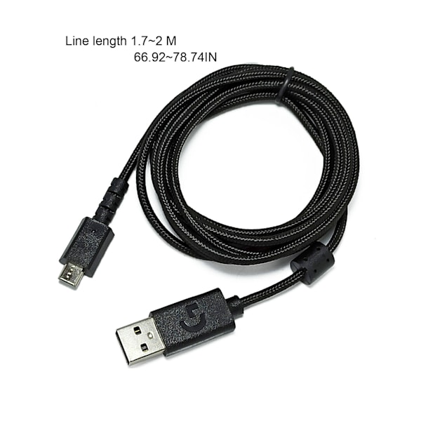 Ny USB-laddningskabel/Sladd/Tråd för G913 G913TK Tangentbord 79'' Flätad
