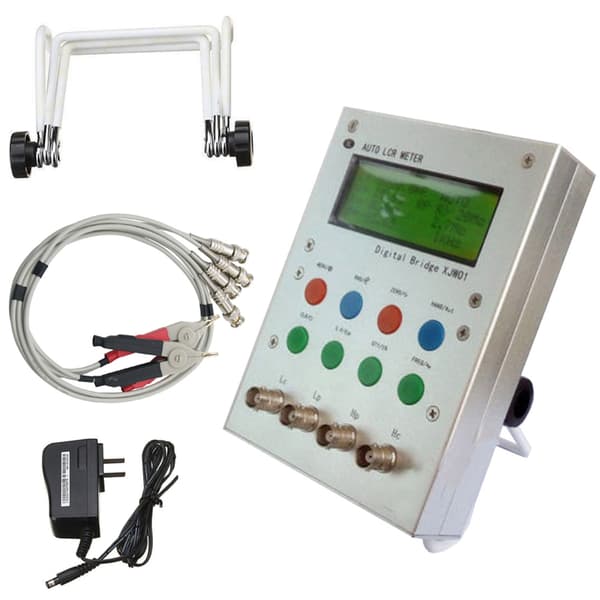 LCR Tester ESR Meter Digital Bridge LCD Display LCR Multimeter med Strømkabel 1