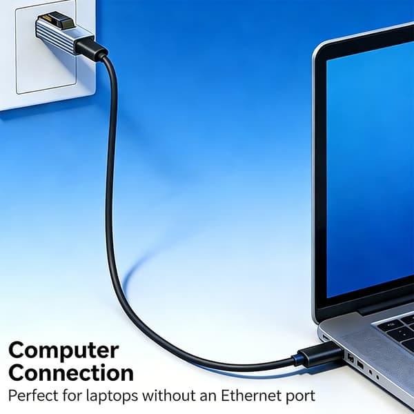 Bærbare Type C til RJ45-adaptere 1000 Mbps ledningsnetværk til videokonferencer