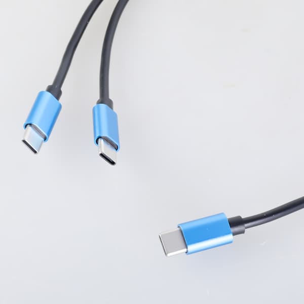 USB C till Dubbel Typ C Splitterkabel För Laddning Och Dataöverföring För Diverse 1m