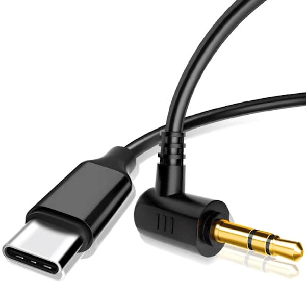 7,87 tum USB-C till 3,5 mm Aux-kabel Mikrofonkabel för Action 2/3/4 Sportkameror