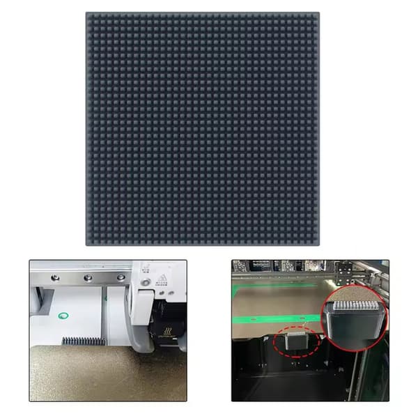 Dyser Visker Silikonebørste Monteret Skrubber Printhovedrenser Printerhoved Aftørring til 3D Printer Tilbehør