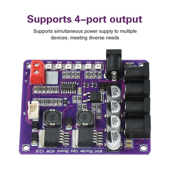 Strømmodul 40W Batteriladebrett 12.6V Avbruddsfri Strømforsyningskort