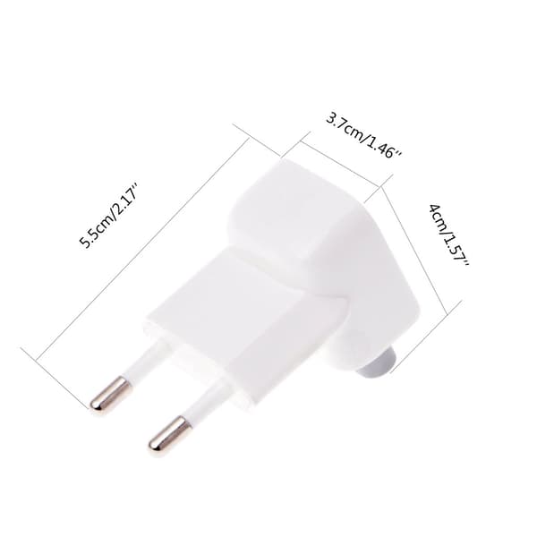 Laptop EU-plugg for Apple for Macbook Reise Lader AC Plugg Adapter Konverter
