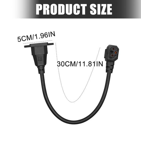 IEC320 C14 til C5 strømkabel 90 graders vinklede stik til server PDU-kabinet
