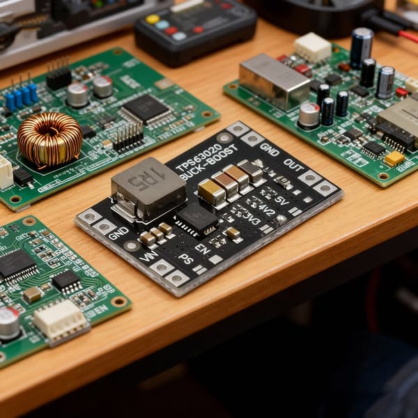5 stk. automatisk boost trinn opp ned modul mikrokontroller strømrippel