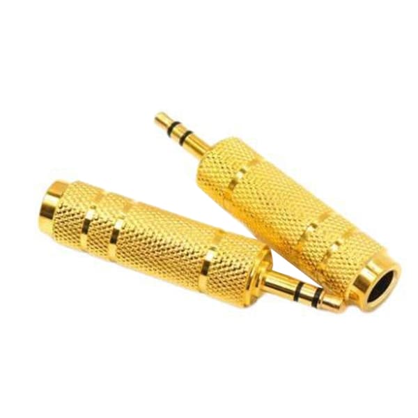 Lydkonvertere 1/8 tomme til 1/4 tomme lydadapter til musikinstrument null - 1pc