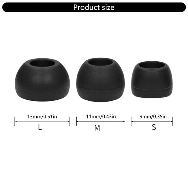 Headsets Ørepropper Erstatning Opgraderede Bløde Ørepropper Til IE80s CX275s Silikone Ørepropper 3 Par Black