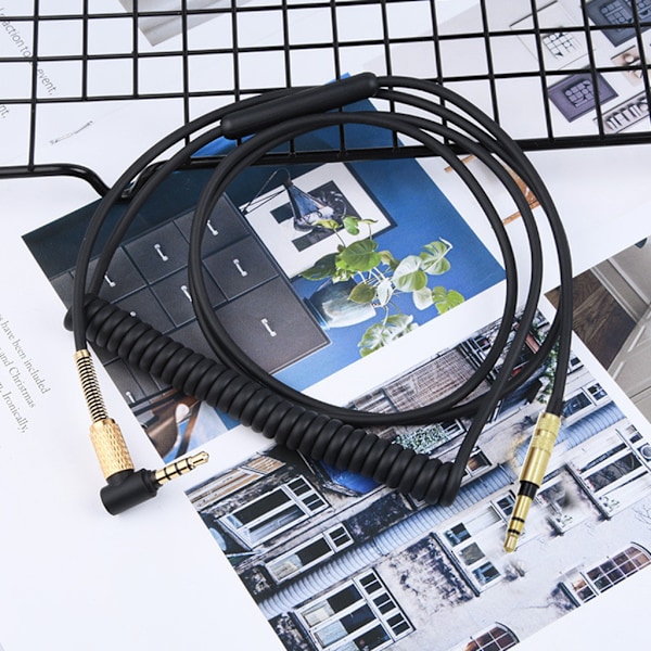 Huvudtelefonkabel för Sony mdr-10r MDR-1A XB950 Z1000 MSR7 Headset med inbyggd mikrofon, ersättningskabel